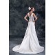 Breathtaking V-Neck Sleeveless A-Line Satin New Arrival Wedding Dresses 2031143 Breathtaking V-Neck Sleeveless A-Line Satin New Arrival Wedding Dresses 2031143