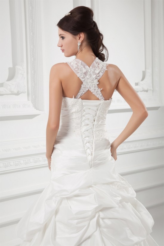 Charming Straps Taffeta Sleeveless A-Line Embellished Wedding Dresses 2031148 Charming Straps Taffeta Sleeveless A-Line Embellished Wedding Dresses 2031148