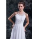 Chiffon Satin A-Line Sleeveless Scoop Sweep Train Wedding Dresses 2031149 Chiffon Satin A-Line Sleeveless Scoop Sweep Train Wedding Dresses 2031149