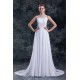 Chiffon Satin A-Line Sleeveless Scoop Sweep Train Wedding Dresses 2031149 Chiffon Satin A-Line Sleeveless Scoop Sweep Train Wedding Dresses 2031149