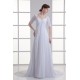 Chiffon Satin Bowl Sheath/Column Half Elbow Sleeve Wedding Dresses Maternity Wedding Dresses 2031150