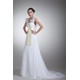 Chiffon Satin Sleeveless Straps A-Line New Arrival Wedding Dresses 2031154