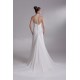 Chiffon Satin Straps Sheath/Column Sleeveless Beautiful Wedding Dresses 2031158