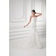 Trumpet/Mermaid Sleeveless Satin Fine Netting Strapless Lace Wedding Dresses 2031162