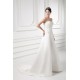 Sleeveless Satin Sweetheart A-Line Sweet Lace Wedding Dresses 2031163