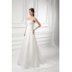 Sleeveless Satin Sweetheart A-Line Sweet Lace Wedding Dresses 2031163