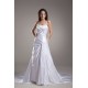 Elastic Woven Satin Sleeveless A-Line Spaghetti Straps Beaded Wedding Dresses 2031165 Elastic Woven Satin Sleeveless A-Line Spaghetti Straps Beaded Wedding Dresses 2031165