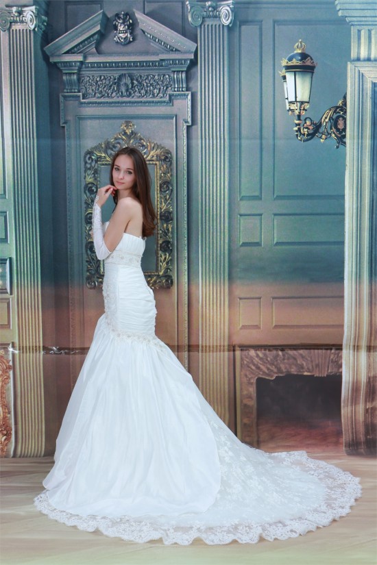 Elegant Sleeveless Spaghetti Straps Mermaid/Trumpet Beaded Lace Wedding Dresses 2031172 Elegant Sleeveless Spaghetti Straps Mermaid/Trumpet Beaded Lace Wedding Dresses 2031172
