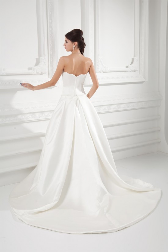 Elegant Sleeveless Strapless Ball Gown Satin Wedding Dresses 2031173 Elegant Sleeveless Strapless Ball Gown Satin Wedding Dresses 2031173