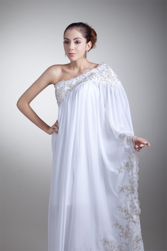 Fantastic A-Line Chiffon Satin One-Shoulder Sleeveless Wedding Dresses Maternity Wedding Dresses 2031177 Fantastic A-Line Chiffon Satin One-Shoulder Sleeveless Wedding Dresses Maternity Wedding Dresses 2031177