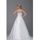 A-Line Strapless Beaded Lace Satin Wedding Dresses 2030118 A-Line Strapless Beaded Lace Satin Wedding Dresses 2030118