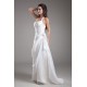 Fantastic Taffeta Sleeveless Sheath/Column Halter Wedding Dresses 2031186