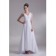 Fantastic V-Neck Sleeveless Chiffon Satin A-Line Wedding Dresses 2031190 Fantastic V-Neck Sleeveless Chiffon Satin A-Line Wedding Dresses 2031190