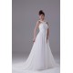 Elegant A-Line Chiffon Silk like Satin Straps Beaded Wedding Dresses 2030120 Elegant A-Line Chiffon Silk like Satin Straps Beaded Wedding Dresses 2030120