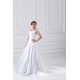 Great Sleeveless A-Line Satin Spaghetti Straps Lace Wedding Dresses 2031216