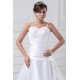 Great Sleeveless A-Line Satin Spaghetti Straps Lace Wedding Dresses 2031216