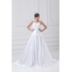 Great Sleeveless A-Line Satin Spaghetti Straps Lace Wedding Dresses 2031216
