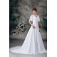 Half Elbow Sleeve A-Line V-Neck Chiffon Satin Beaded Wedding Dresses 2031218 Half Elbow Sleeve A-Line V-Neck Chiffon Satin Beaded Wedding Dresses 2031218