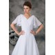 Half Elbow Sleeve A-Line V-Neck Chiffon Satin Beaded Wedding Dresses 2031218 Half Elbow Sleeve A-Line V-Neck Chiffon Satin Beaded Wedding Dresses 2031218