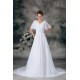 Half Elbow Sleeve A-Line V-Neck Chiffon Satin Beaded Wedding Dresses 2031218 Half Elbow Sleeve A-Line V-Neck Chiffon Satin Beaded Wedding Dresses 2031218