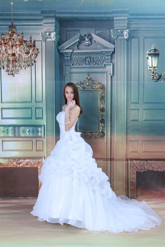 Hot Sale Strapless A-Line Satin Sleeveless New Arrival Wedding Dresses 2031223 Hot Sale Strapless A-Line Satin Sleeveless New Arrival Wedding Dresses 2031223