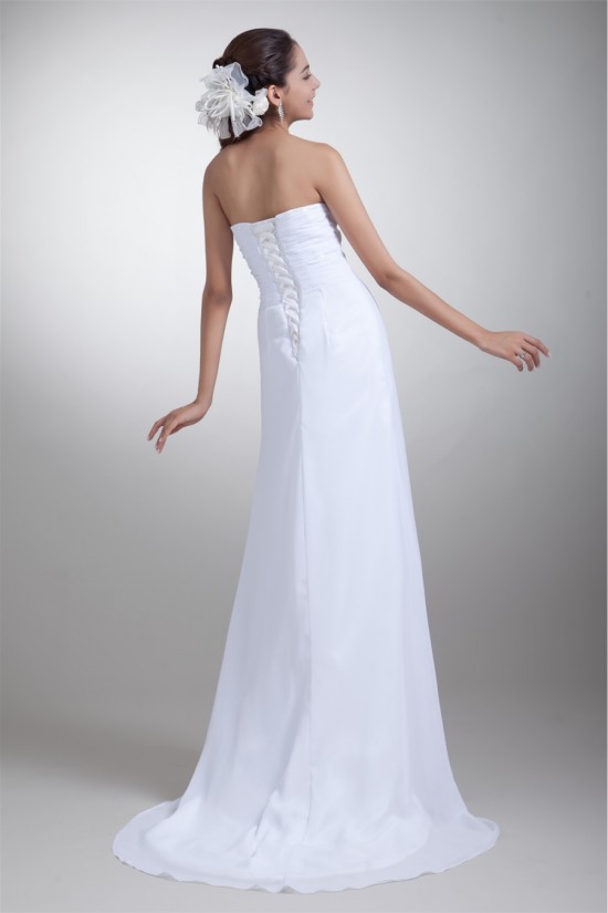 Latest Design Chiffon Satin Sweetheart Sheath/Column Beaded Wedding Dresses 2031228 Latest Design Chiffon Satin Sweetheart Sheath/Column Beaded Wedding Dresses 2031228
