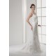 Elegant Scoop Mermaid/Trumpet Satin Lace Sleeveless Wedding Dresses 2030123 Elegant Scoop Mermaid/Trumpet Satin Lace Sleeveless Wedding Dresses 2030123