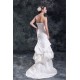 Mermaid/Trumpet Sleeveless Satin Sweetheart New Arrival Wedding Dresses 2031237