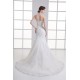 Mermaid/Trumpet Sleeveless Strapless Satin Fine Netting Wedding Dresses 2031238 Mermaid/Trumpet Sleeveless Strapless Satin Fine Netting Wedding Dresses 2031238