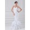 Mermaid/Trumpet Sweetheart Sleeveless Organza Taffeta Wedding Dresses 2031241