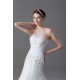 New Style Sleeveless A-Line Satin Organza Sweetheart Wedding Dresses 2031259