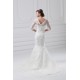 Satin Lace Half Elbow Sleeve Mermaid/Trumpet Most Beautiful Wedding Dresses 2031273 Satin Lace Half Elbow Sleeve Mermaid/Trumpet Most Beautiful Wedding Dresses 2031273