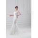 Satin Lace Half Elbow Sleeve Mermaid/Trumpet Most Beautiful Wedding Dresses 2031273 Satin Lace Half Elbow Sleeve Mermaid/Trumpet Most Beautiful Wedding Dresses 2031273