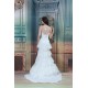 Satin Lace Mermaid/Trumpet Sleeveless Spaghetti Straps Wedding Dresses 2031276