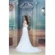 Satin Lace Sleeveless Sheath/Column Strapless Wedding Dresses 2031281