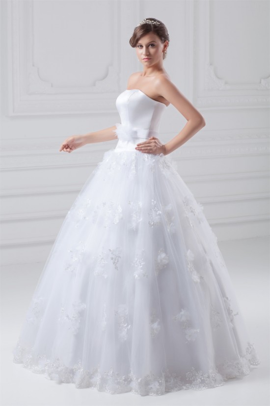 Satin Organza Ball Gown Sleeveless Strapless Embellished Wedding Dresses 2031288 Satin Organza Ball Gown Sleeveless Strapless Embellished Wedding Dresses 2031288