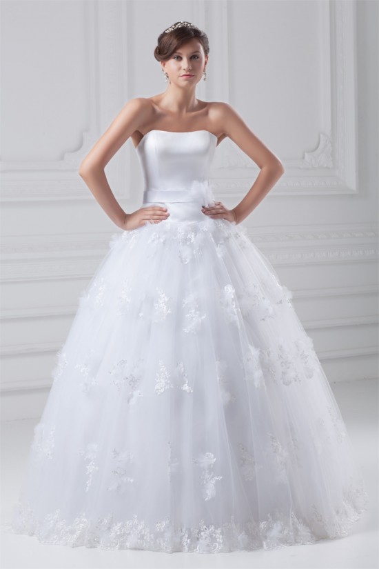 Satin Organza Ball Gown Sleeveless Strapless Embellished Wedding Dresses 2031288 Satin Organza Ball Gown Sleeveless Strapless Embellished Wedding Dresses 2031288