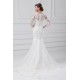 Satin Lace Organza Long Sleeve Mermaid/Trumpet Wedding Dresses 2031289