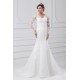 Satin Lace Organza Long Sleeve Mermaid/Trumpet Wedding Dresses 2031289