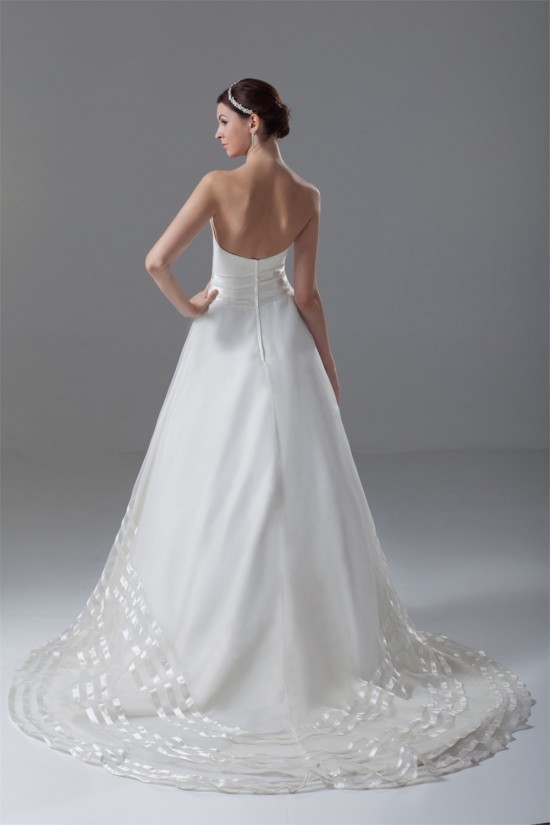 Satin Organza Sleeveless A-Line Strapless Best Wedding Dresses 2031291 Satin Organza Sleeveless A-Line Strapless Best Wedding Dresses 2031291
