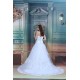 Satin Organza Sleeveless A-Line Strapless New Arrival Wedding Dresses 2031292