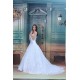 Satin Organza Sleeveless A-Line Strapless New Arrival Wedding Dresses 2031292