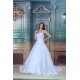 Satin Organza Sleeveless A-Line Strapless New Arrival Wedding Dresses 2031292