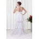 Sheath/Column Sleeveless Chiffon Lace Beautiful Wedding Dresses 2031310