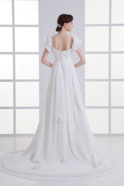 Empire Straps Chiffon Beaded Lace Wedding Dresses Maternity Wedding Dresses 2031311