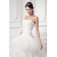 Sleeveless A-Line Strapless Satin Fine Netting Beaded Lace Wedding Dresses 2031315 Sleeveless A-Line Strapless Satin Fine Netting Beaded Lace Wedding Dresses 2031315