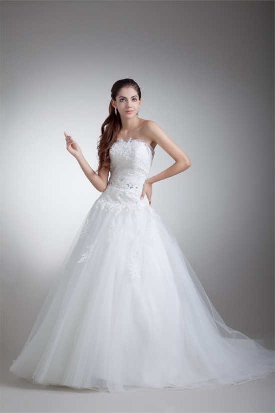 Sleeveless Ball Gown Satin Net Strapless New Arrival Wedding Dresses 2031317 Sleeveless Ball Gown Satin Net Strapless New Arrival Wedding Dresses 2031317
