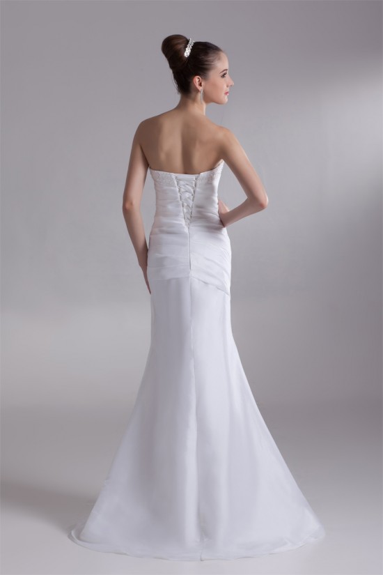 Sleeveless Mermaid/Trumpet Taffeta Strapless Beaded Wedding Dresses 2031326 Sleeveless Mermaid/Trumpet Taffeta Strapless Beaded Wedding Dresses 2031326