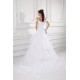 Sleeveless Satin Organza Off-the-Shoulder Sweet Wedding Dresses 2031334 Sleeveless Satin Organza Off-the-Shoulder Sweet Wedding Dresses 2031334