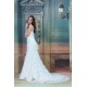 Sleeveless Strapless Mermaid/Trumpet Satin Lace Wedding Dresses 2031349